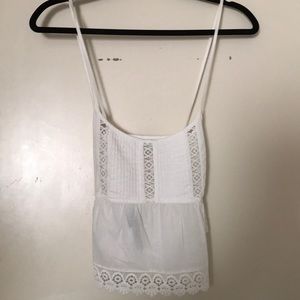 white lace cami